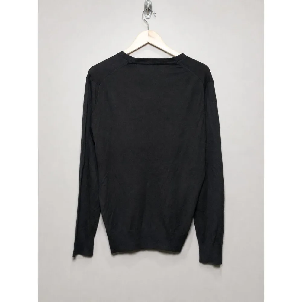 Banana Republic Luxury Blend Chocolate Brown Cashmere Supima Cotton Sweater L